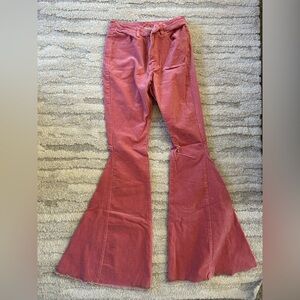 Bellbottom Pink Corduroy Pants